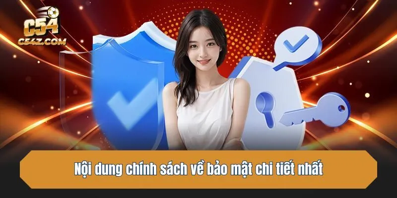 Nội dung chính sách về bảo mật chi tiết nhất